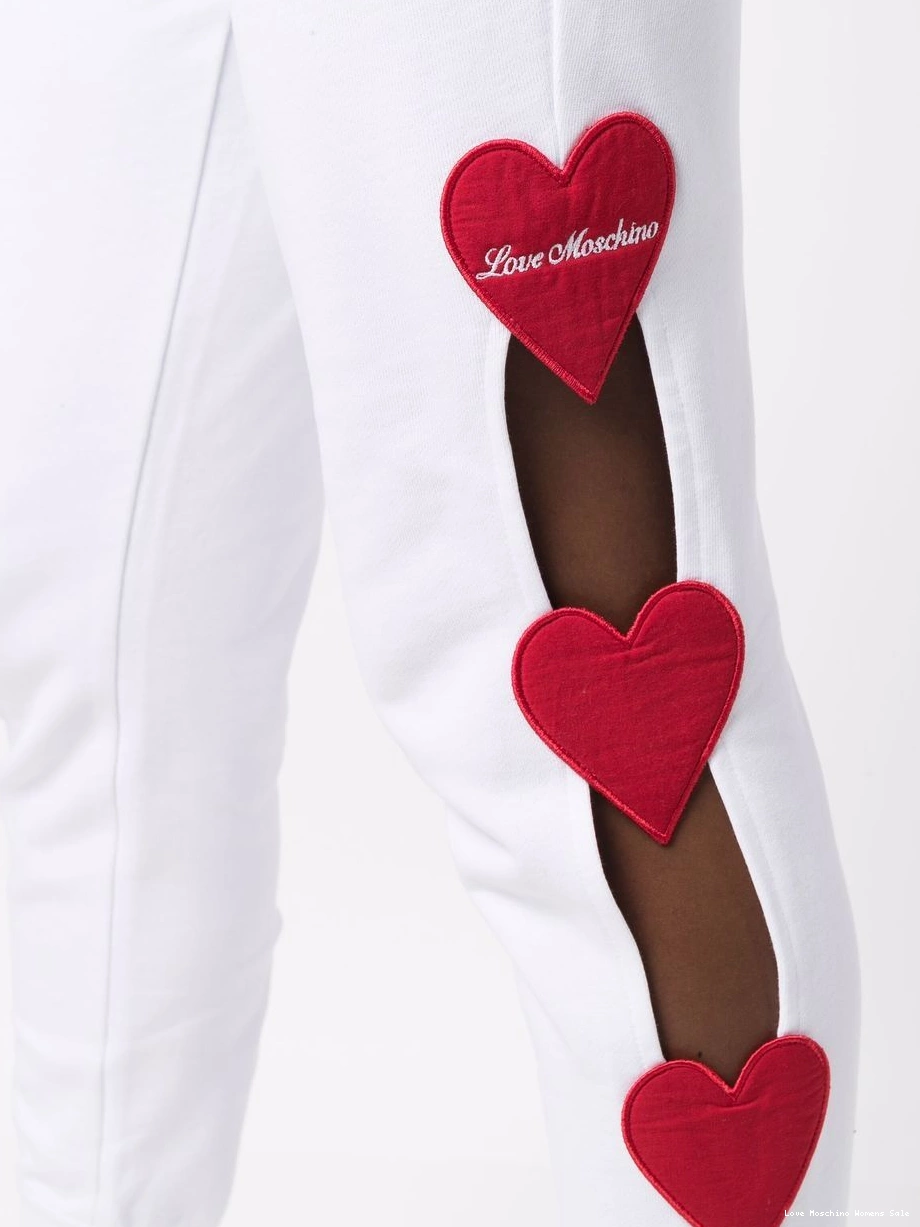 Cheap track pants heart-detail Love Women Moschino 0404
